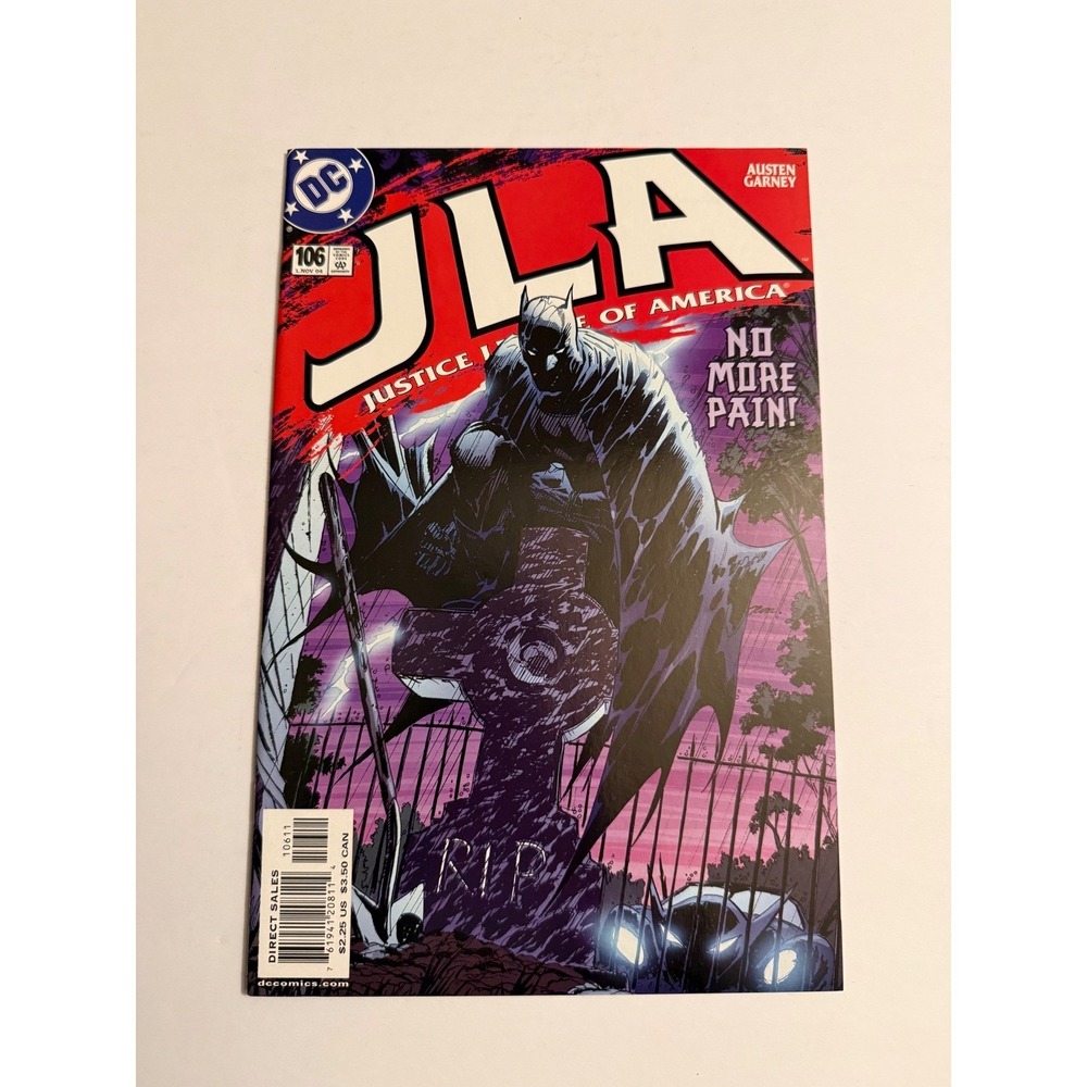 JLA Justice League of America Comic Book Issue 106 DC Comics Batman No More Pain